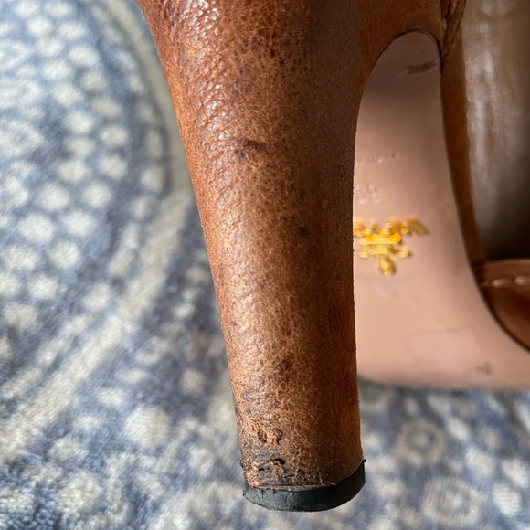 Brown suede, Prada sandal heels, size 39/8.5 - Picture 3 of 7